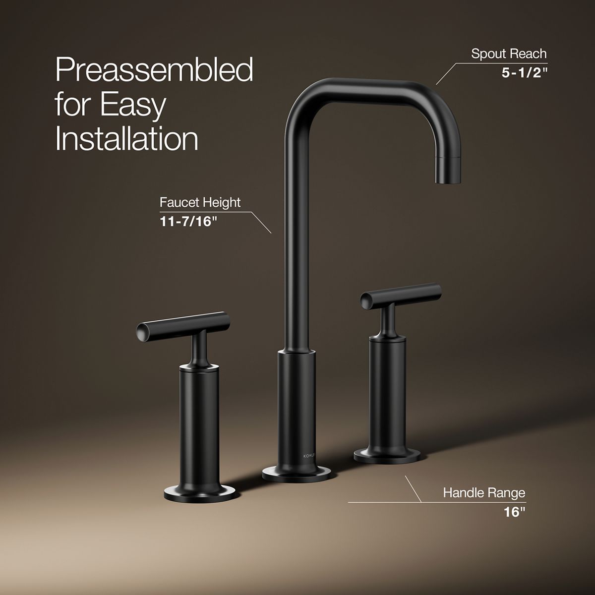 3/4 view of product with dimensions