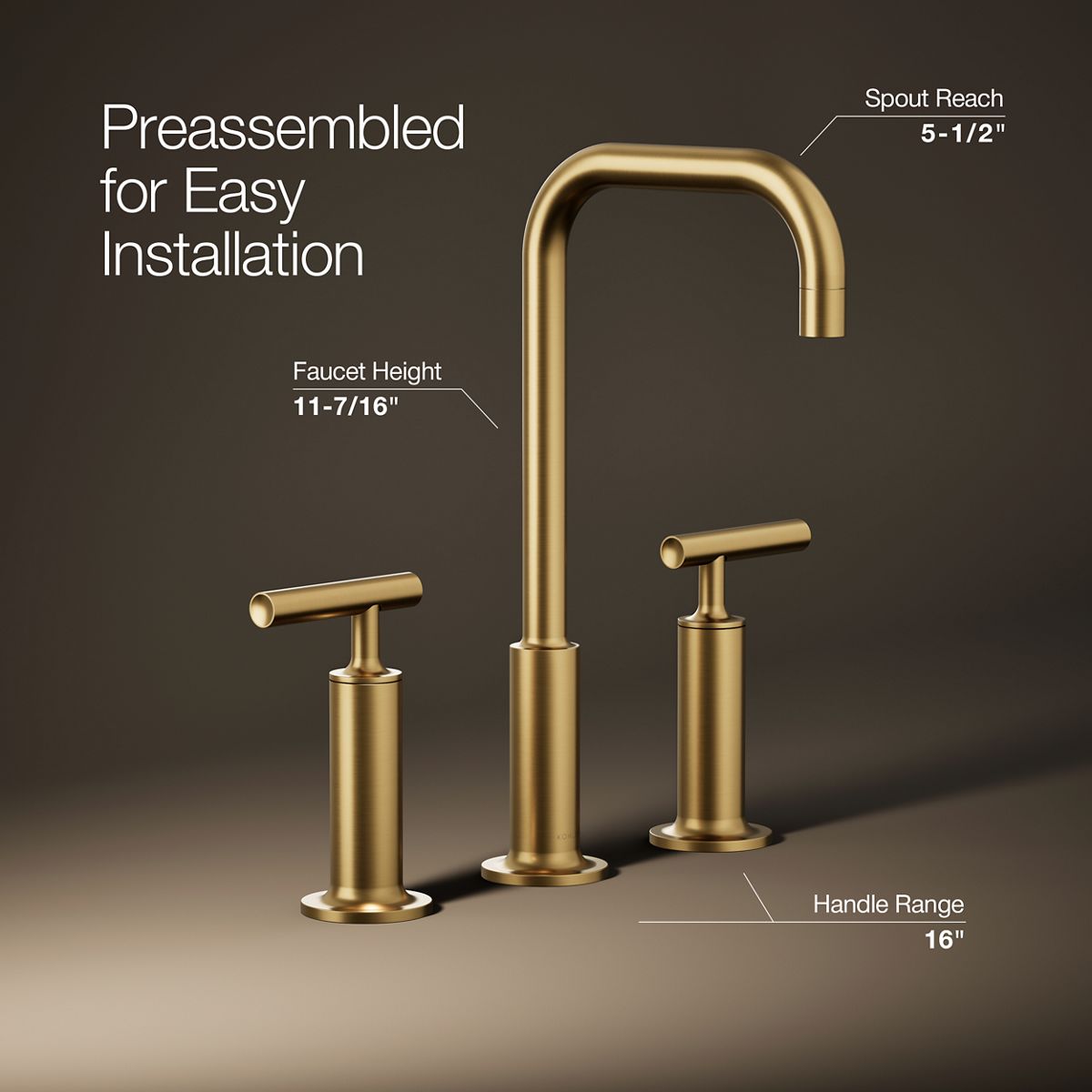3/4 view of product with dimensions