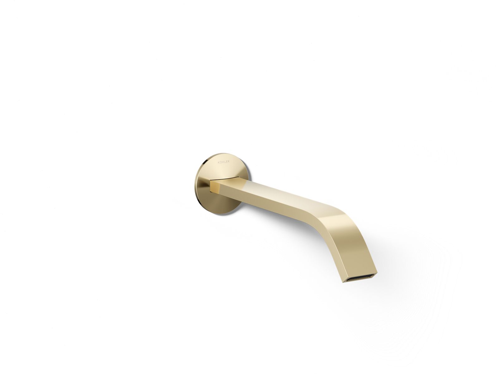 Components Wall-mount bathroom sink faucet spout with Ribbon design, 1.2 gpm