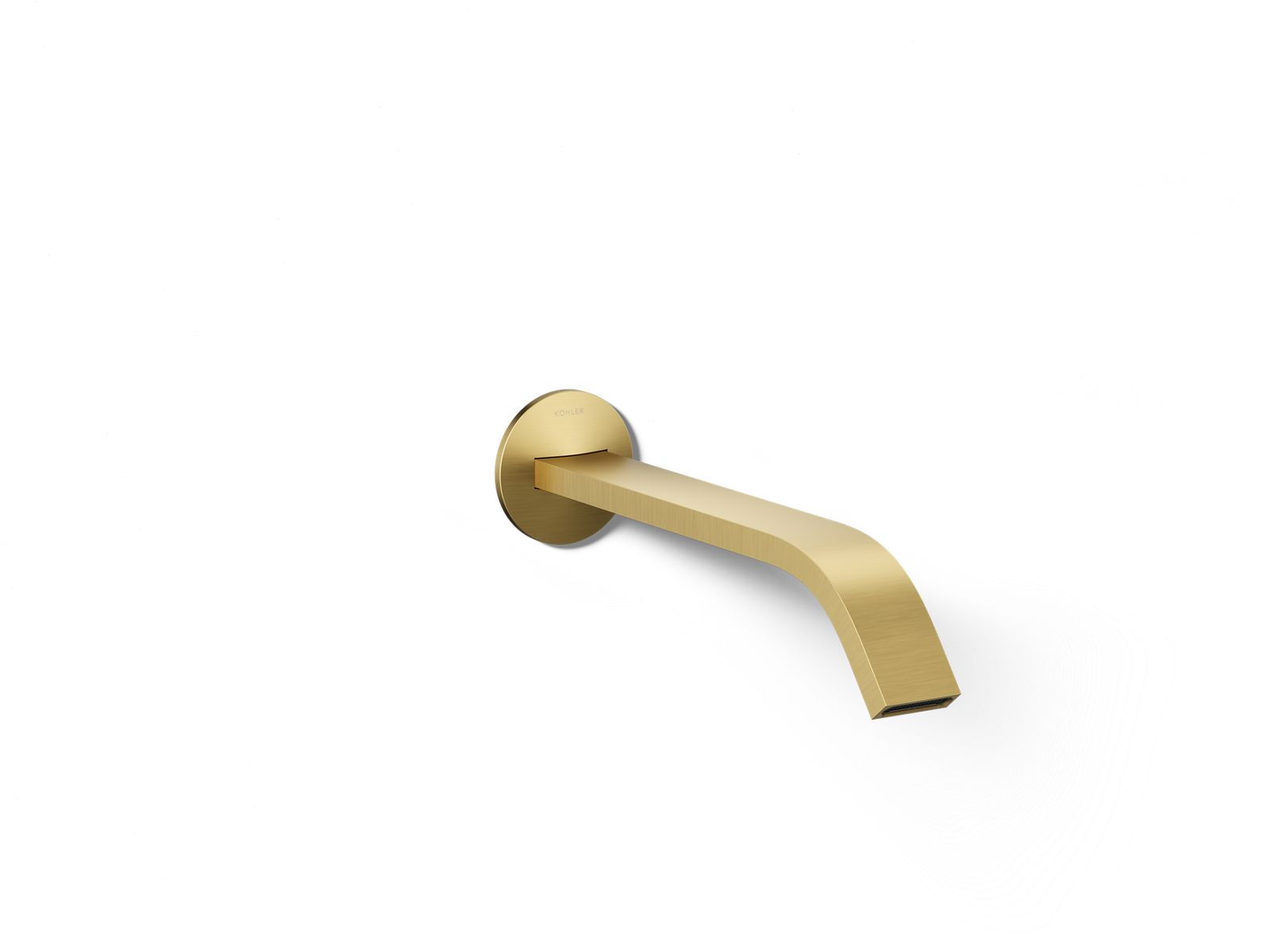 Components Wall-mount bathroom sink faucet spout with Ribbon design, 1.2 gpm