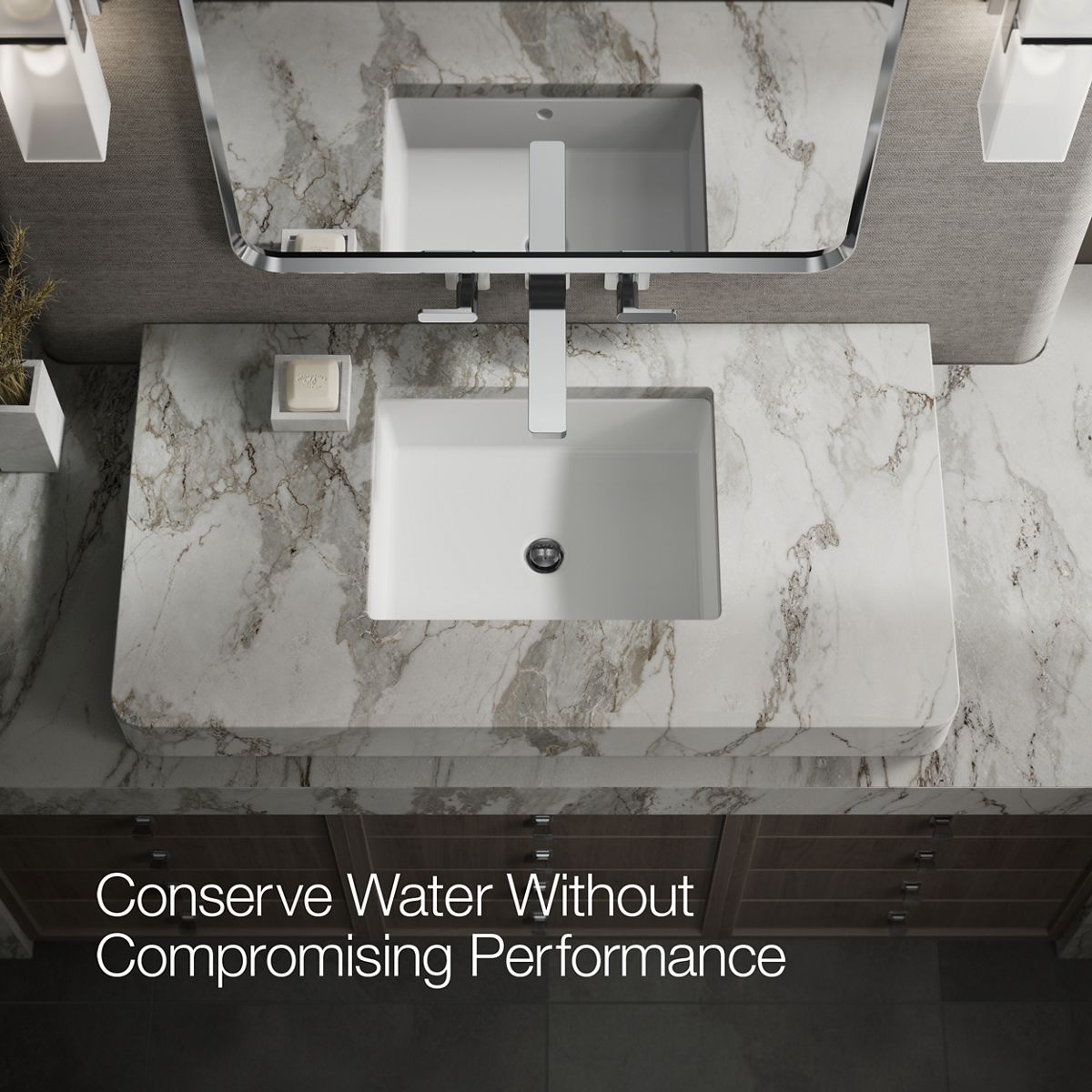 KOHLER | T27120-4 | Parallel™| Wall-mount bathroom sink faucet