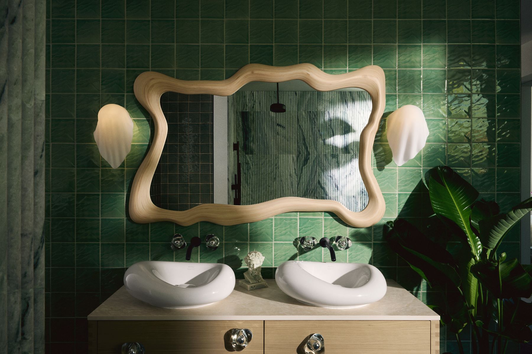 Products in use in close room view