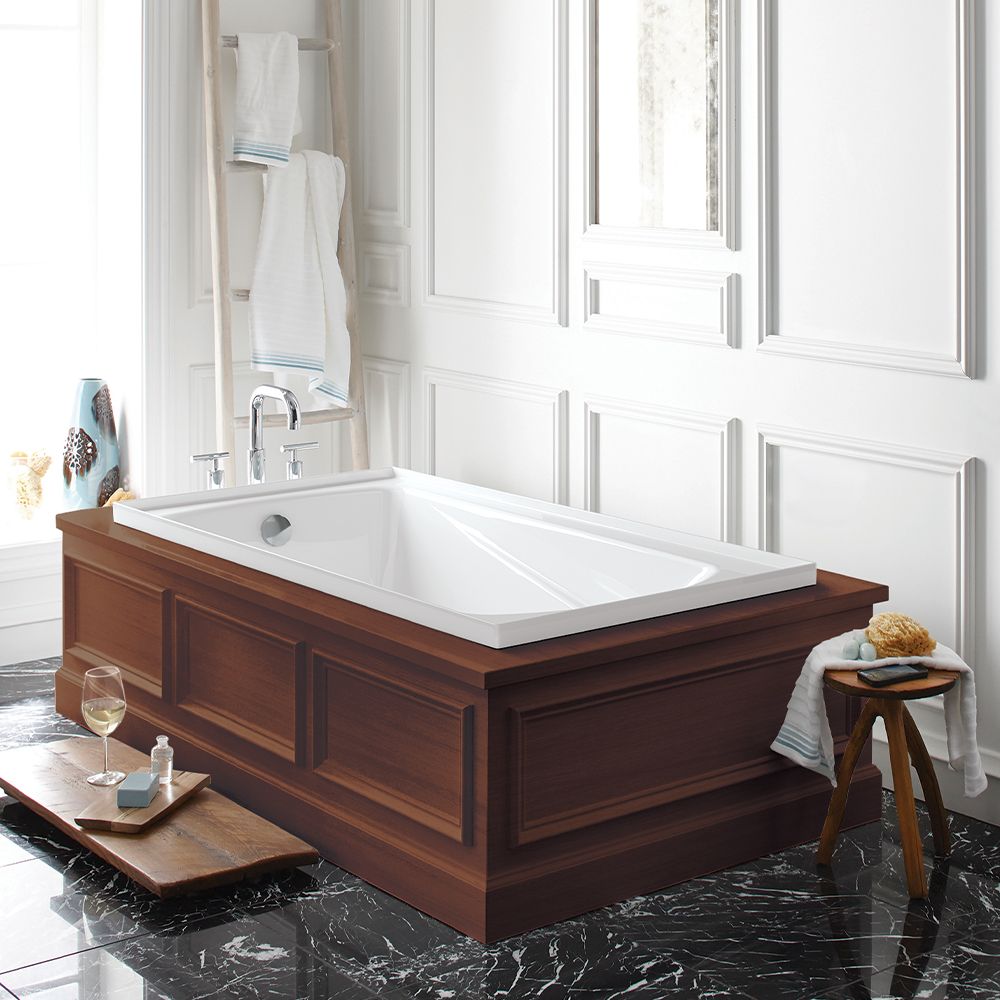 Duo 1670 mm x 760 mm drop-in bath