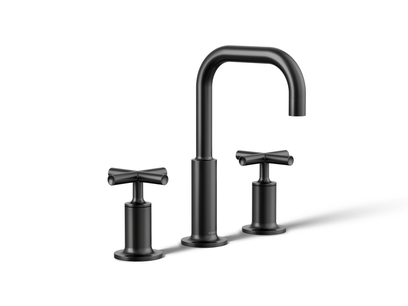 ●3-DEEP Purist® Widespread Bathroom Sink Faucet with Low Cross