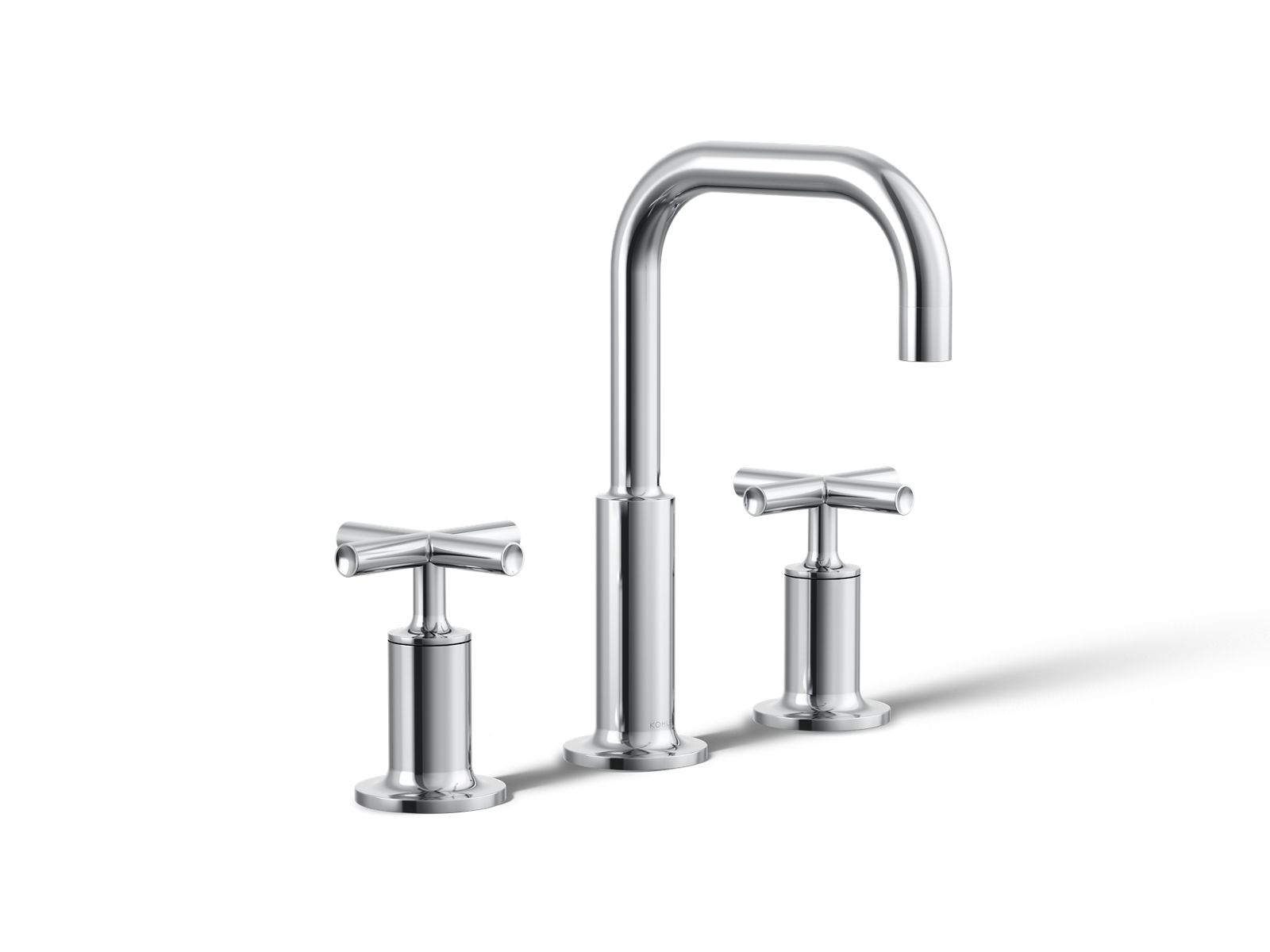 Purist Widespread bathroom sink faucet with Cross handles, 1.2 gpm