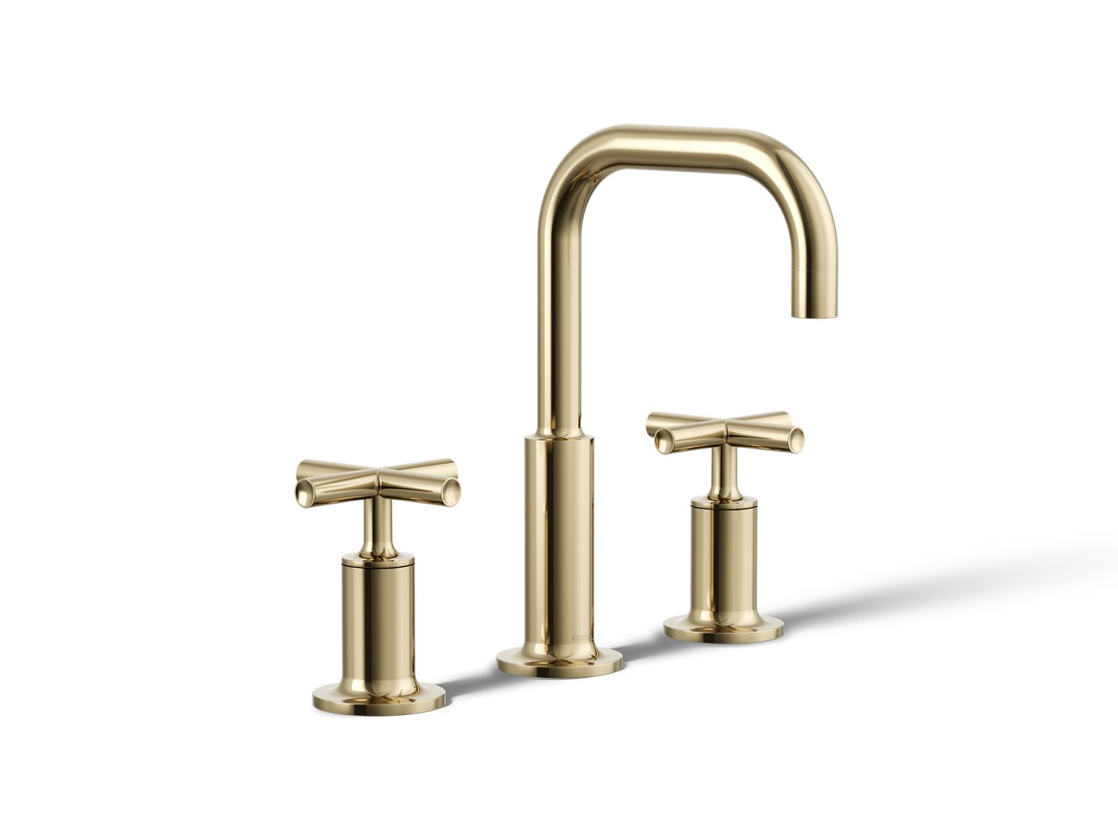 Purist Widespread bathroom sink faucet with Cross handles, 1.2 gpm