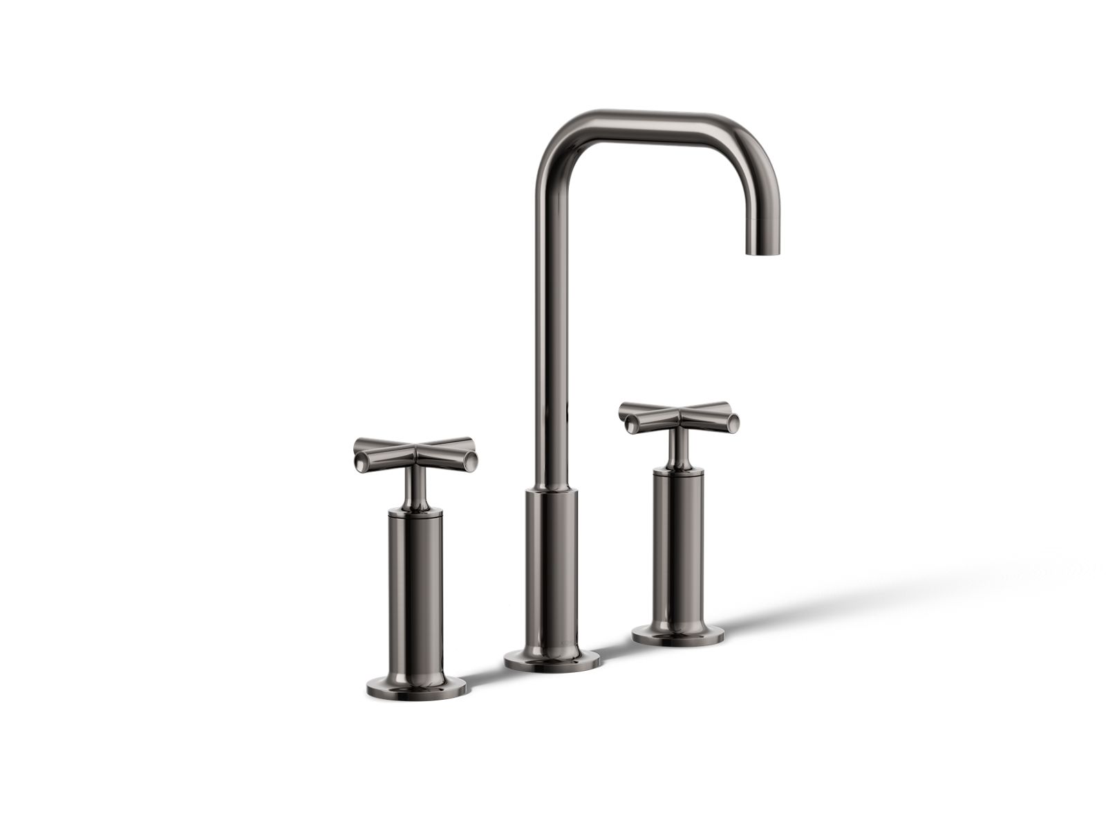 Purist Widespread bathroom sink faucet with Cross handles, 1.2 gpm