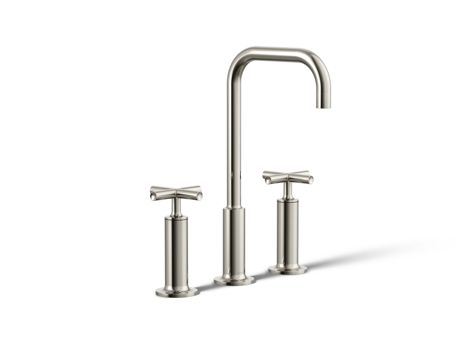 Purist Widespread bathroom sink faucet with Cross handles, 1.2 gpm