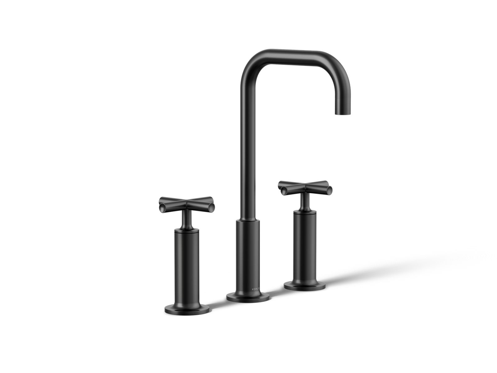 Purist Widespread bathroom sink faucet with Cross handles, 1.2 gpm