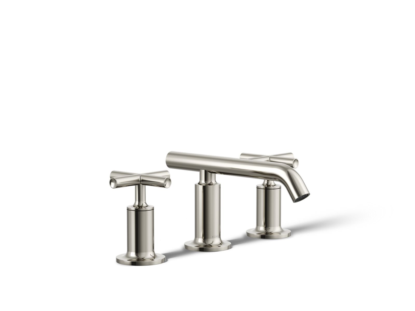 Purist Widespread bathroom sink faucet with Cross handles, 1.2 gpm
