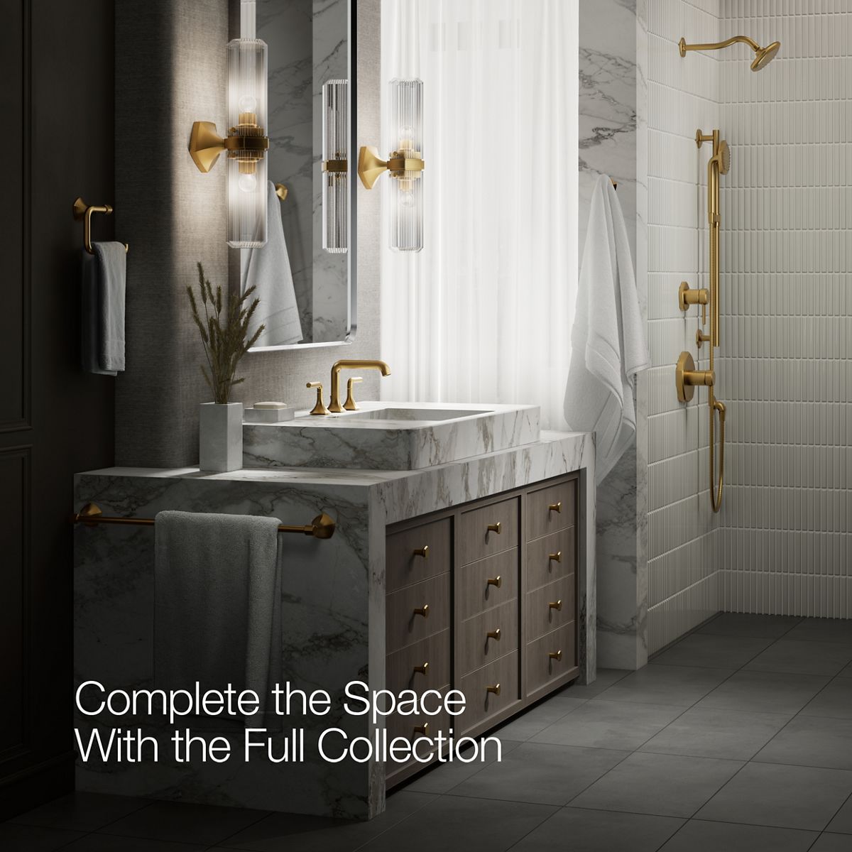 Straight Bathroom Sink Spout, 1.2 GPM | K-27009 | KOHLER