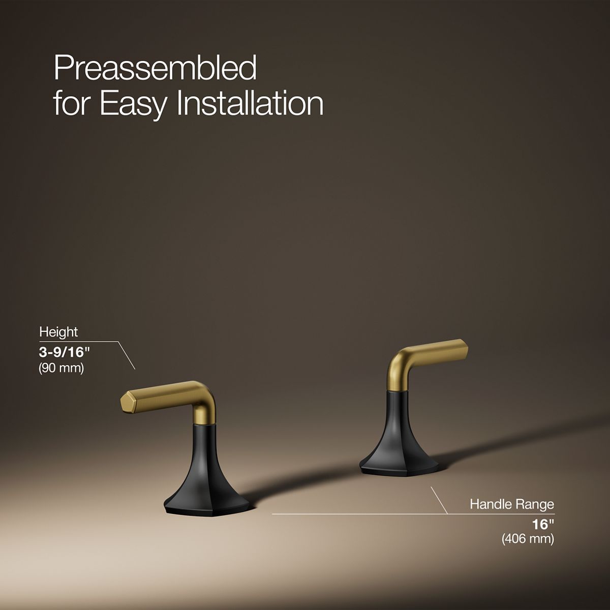 3/4 view of product with dimensions