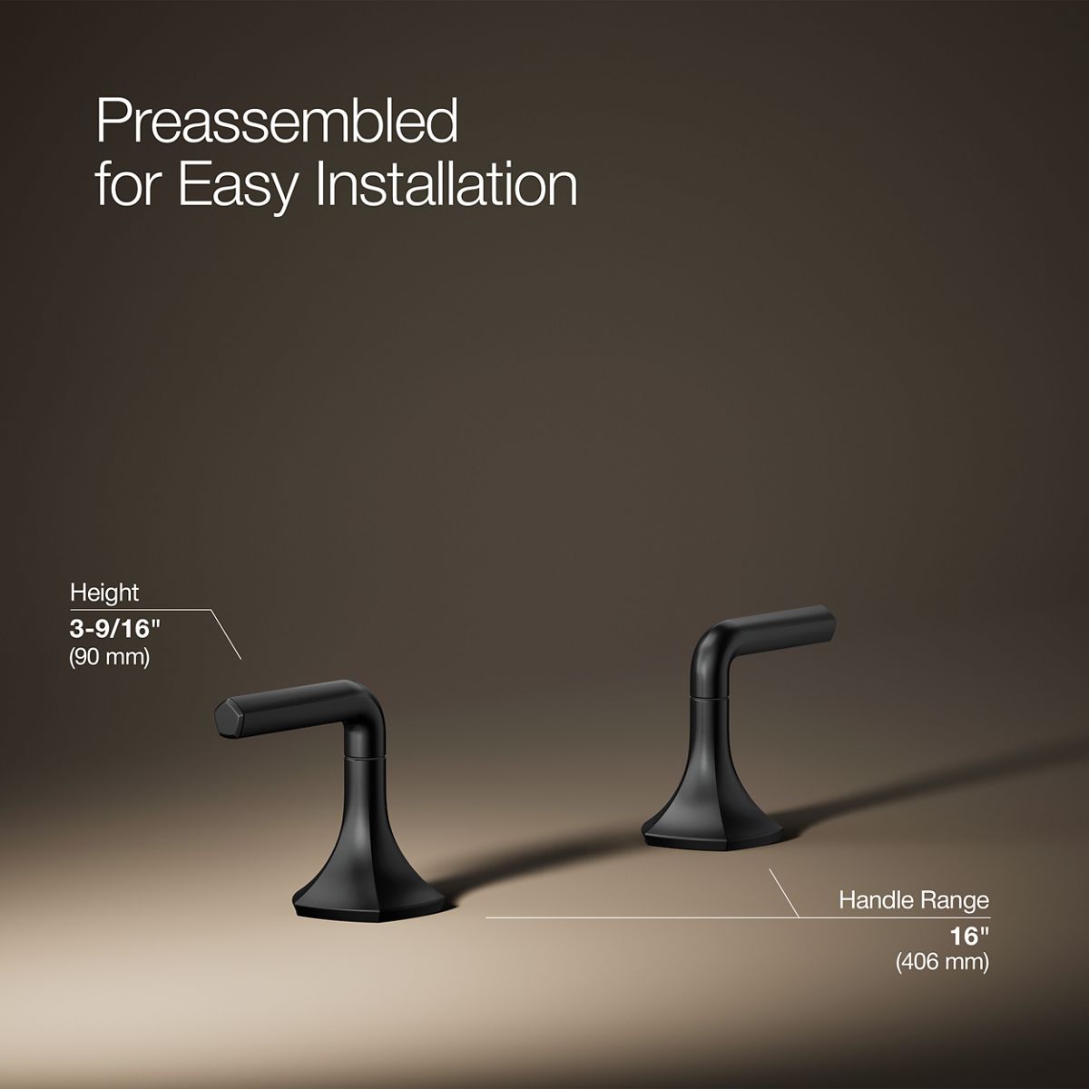 3/4 view of product with dimensions