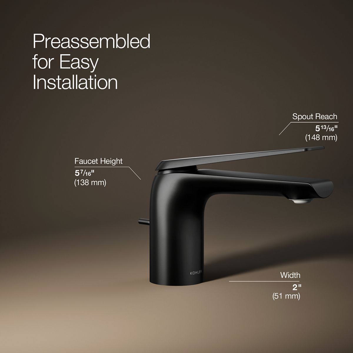 KOHLER | K-97345-4 | Avid Single-Handle Faucet