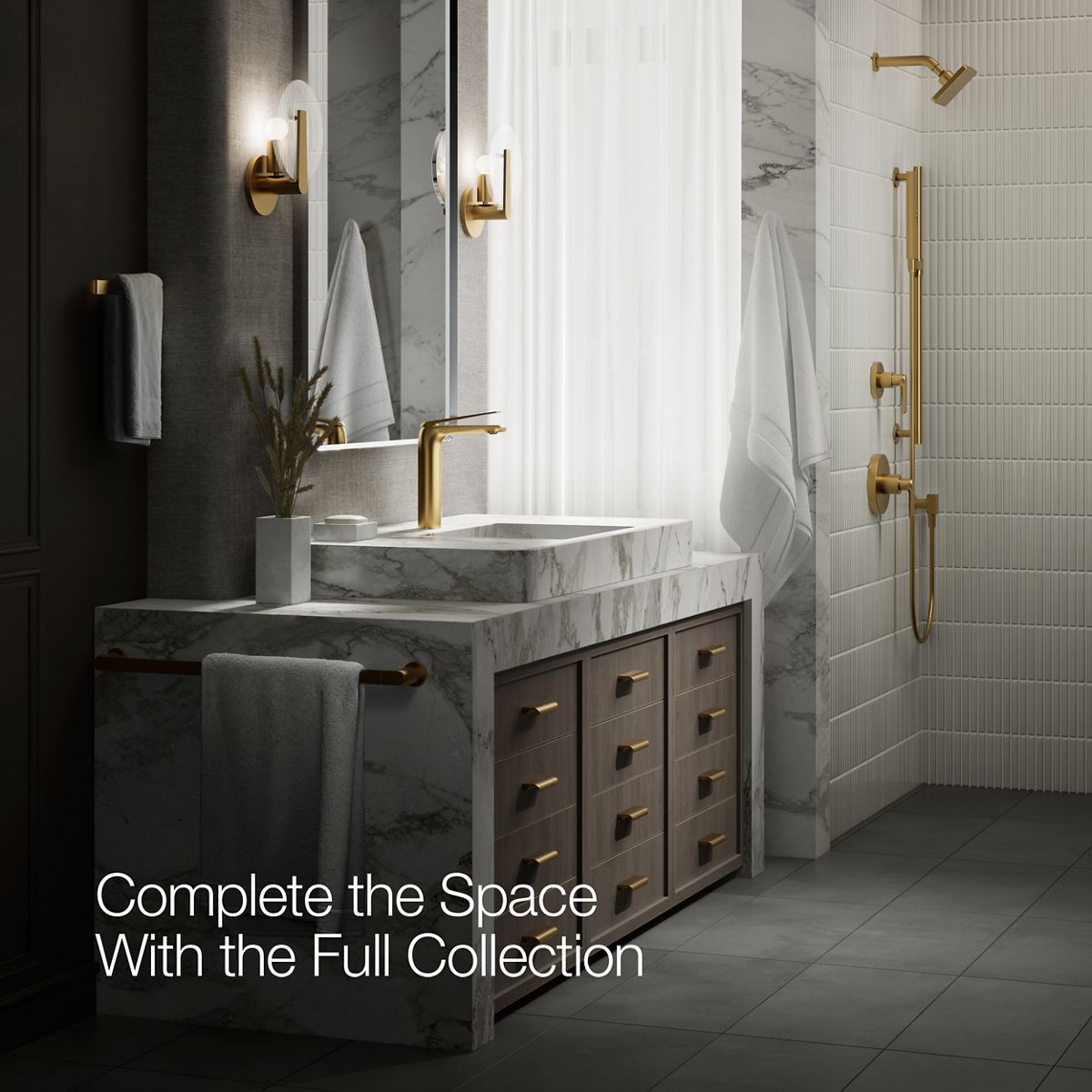 Avid Tall Single-Handle Bathroom Sink Faucet | K-97347-4N | KOHLER
