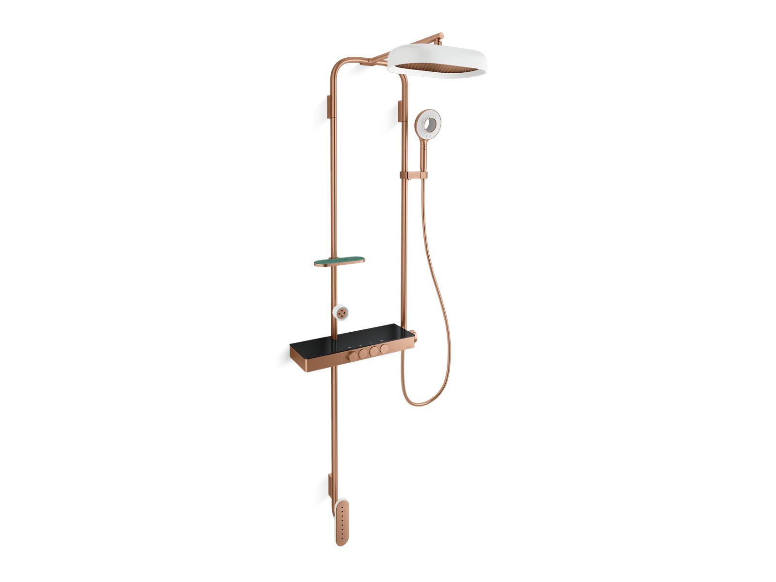 SpaViva™ Four-way exposed thermostatic valve shower column kit
