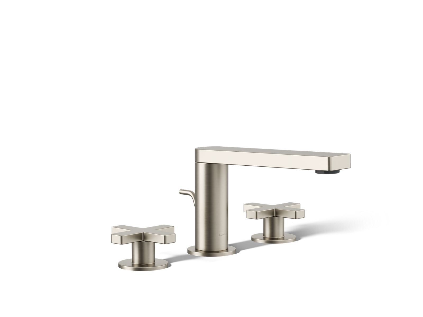 Composed Widespread bathroom sink faucet with Cross handles, 1.2 gpm