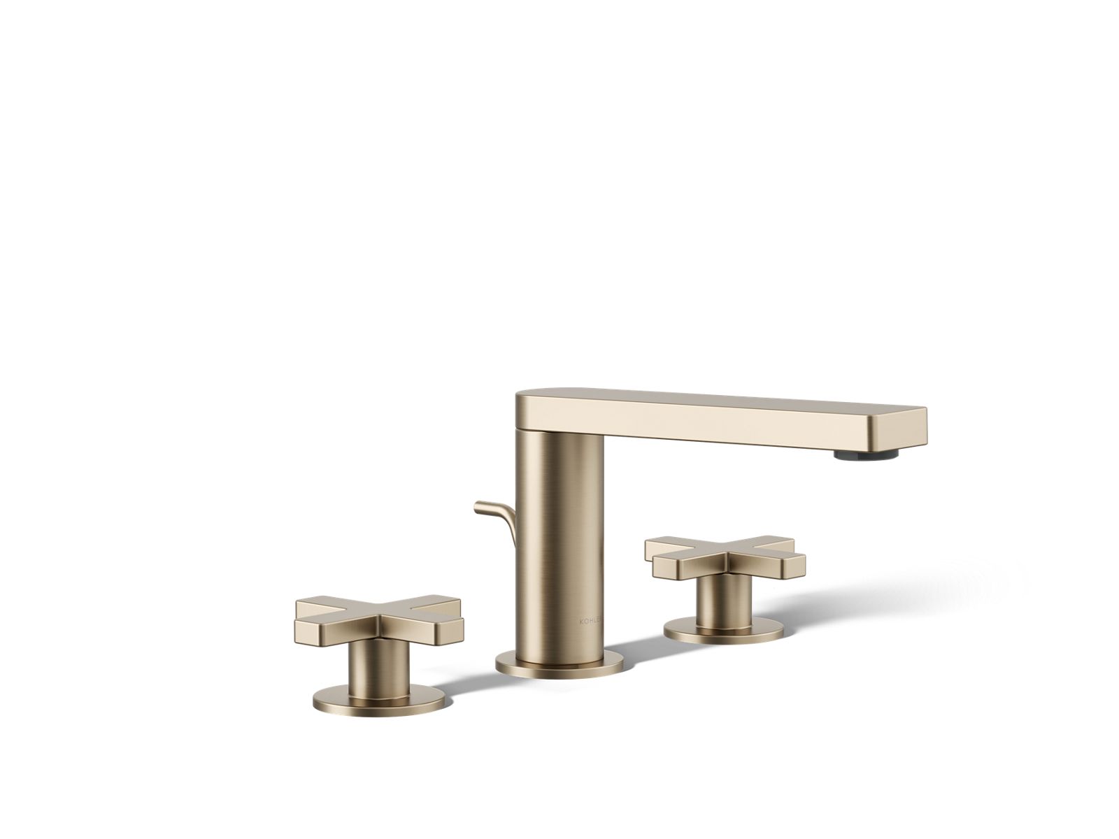 Composed Widespread bathroom sink faucet with Cross handles, 1.2 gpm