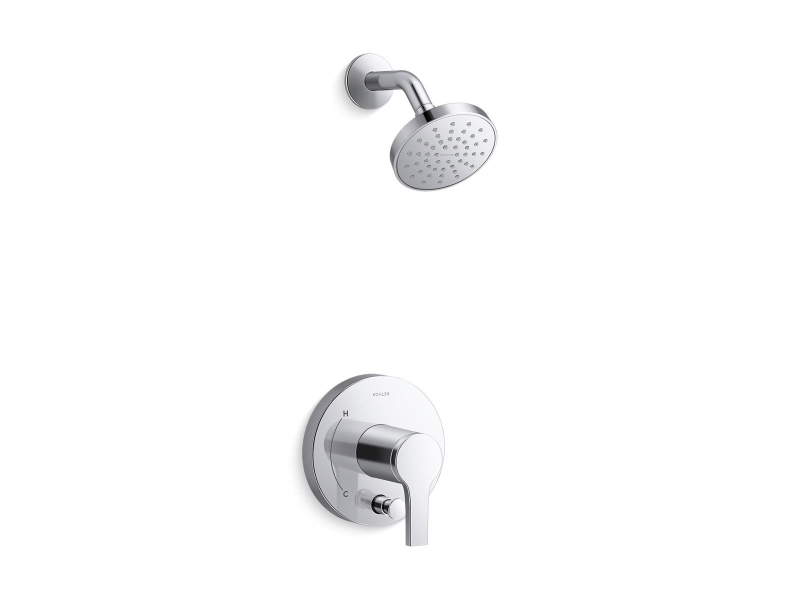 Elate Rite-Temp shower trim kit with push-button diverter, 1.75 gpm