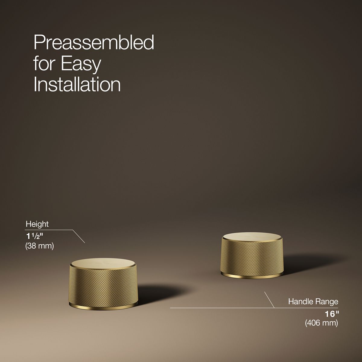 3/4 view of product with dimensions