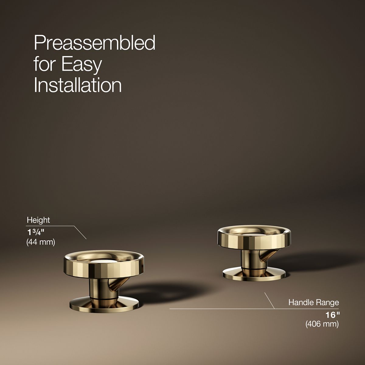 3/4 view of product with dimensions