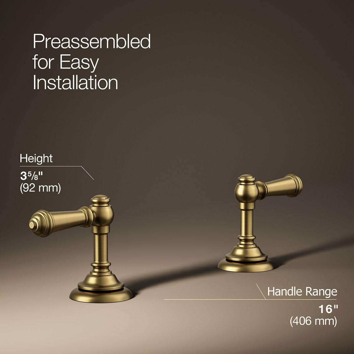 Artifacts Bathroom Sink Lever Handles | K-98068-4 | KOHLER