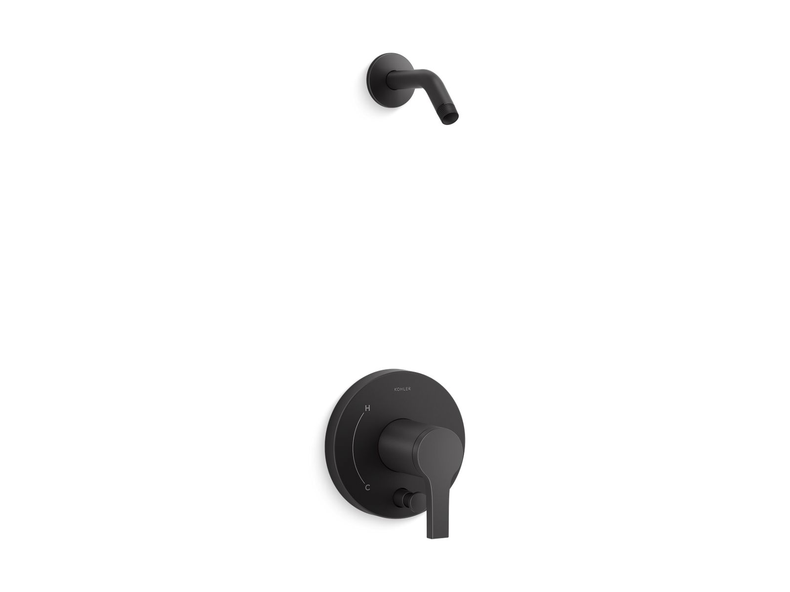 Elate Rite-Temp shower trim kit with push-button diverter, without showerhead