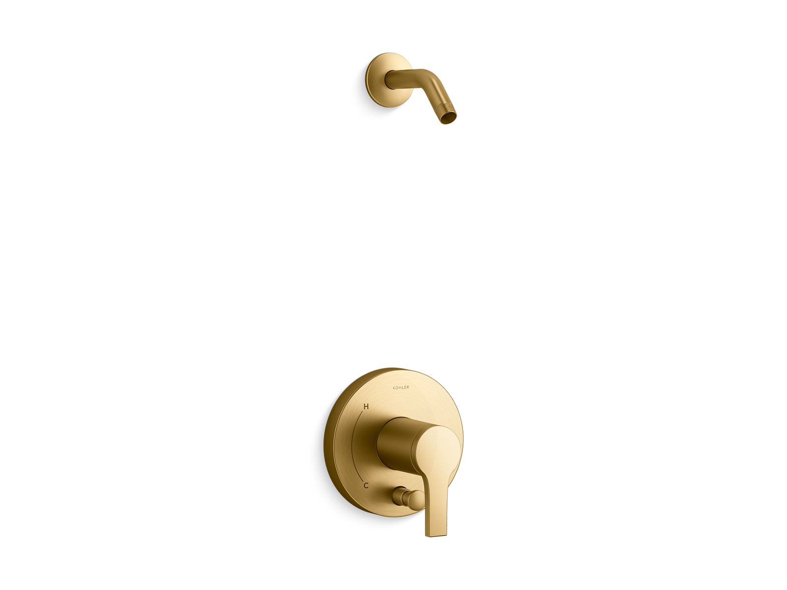 Elate Rite-Temp shower trim kit with push-button diverter, without showerhead