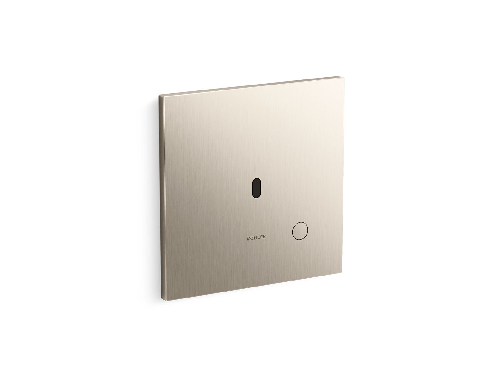 Mach Flex Metal faceplate for concealed touchless toilet flushometer, 1.0 gpf