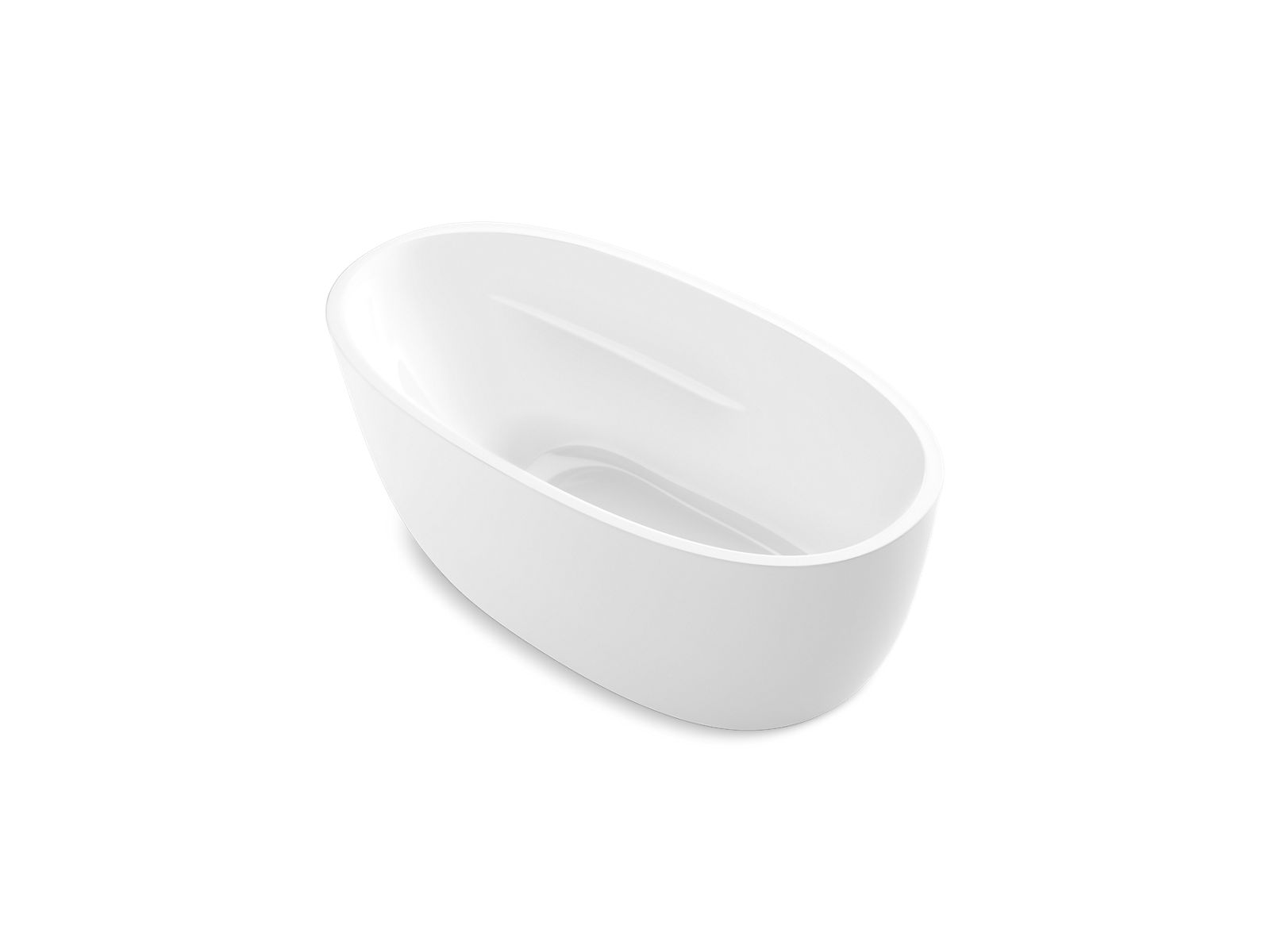 Sunstruck™ 1600 mm x 800 mm freestanding bath with fluted shroud