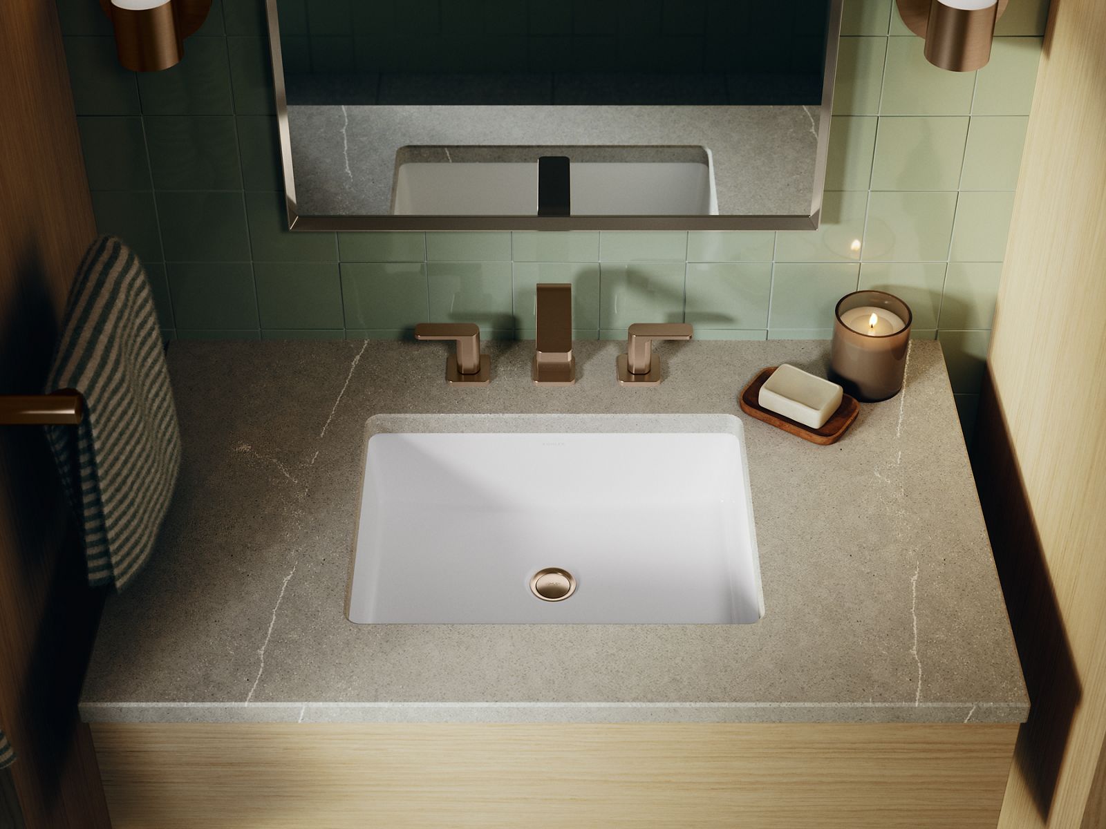 Verticyl Undermount Bathroom Sink | K-38380 | KOHLER