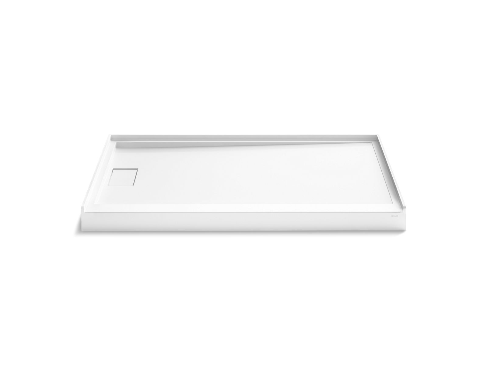 Stoneridge 60" x 36" alcove shower base, left drain