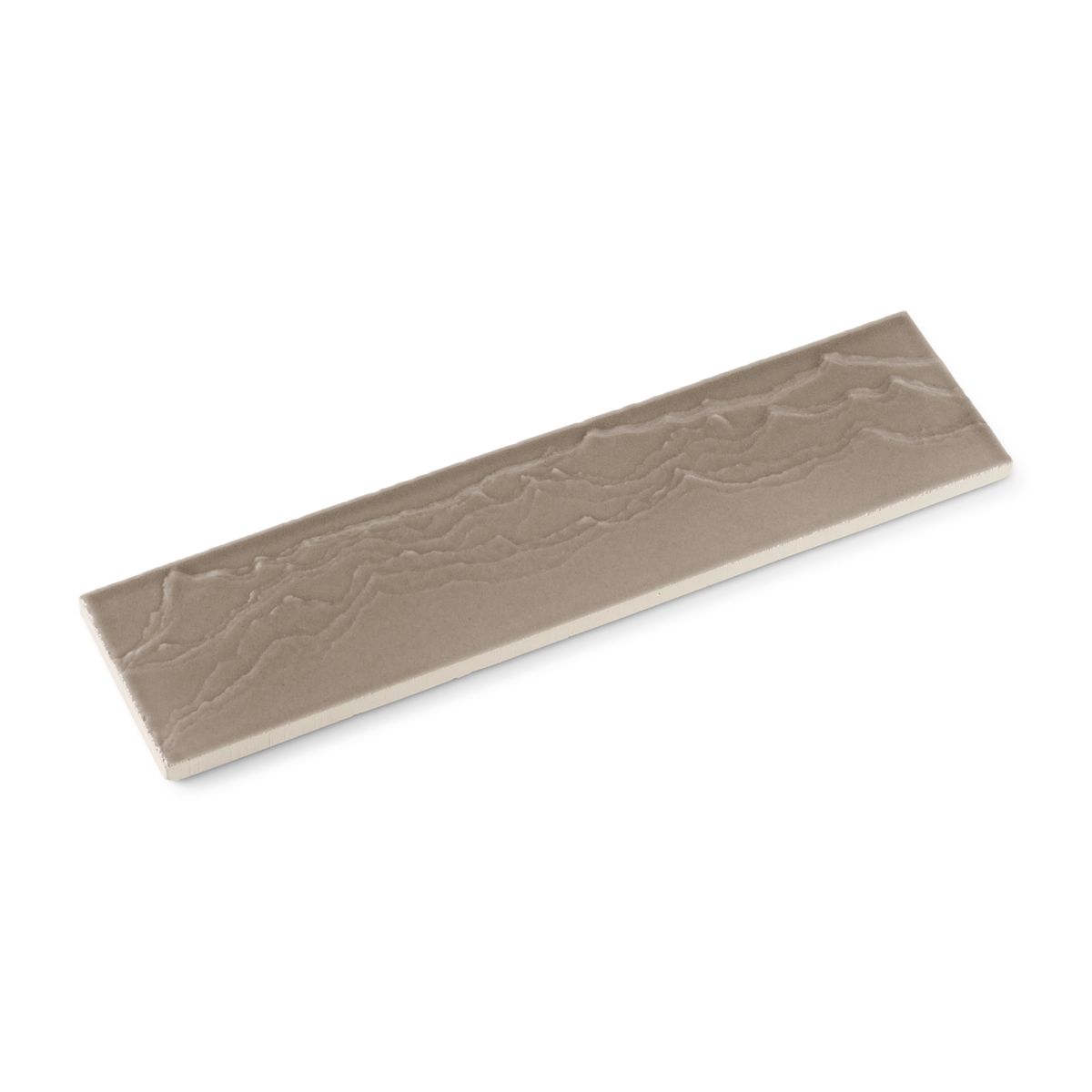 3"x 12" Feature Tile produced by The KOHLER WasteLAB in Warm Grey, Qty 18