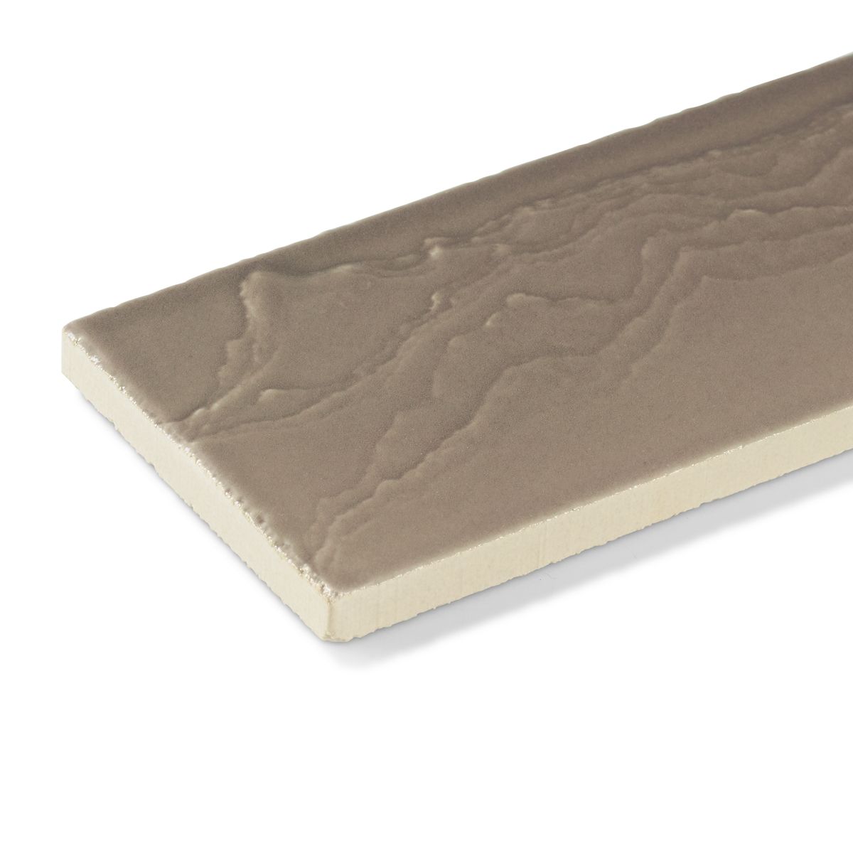 3"x 12" Feature Tile produced by The KOHLER WasteLAB in Warm Grey, Qty 18