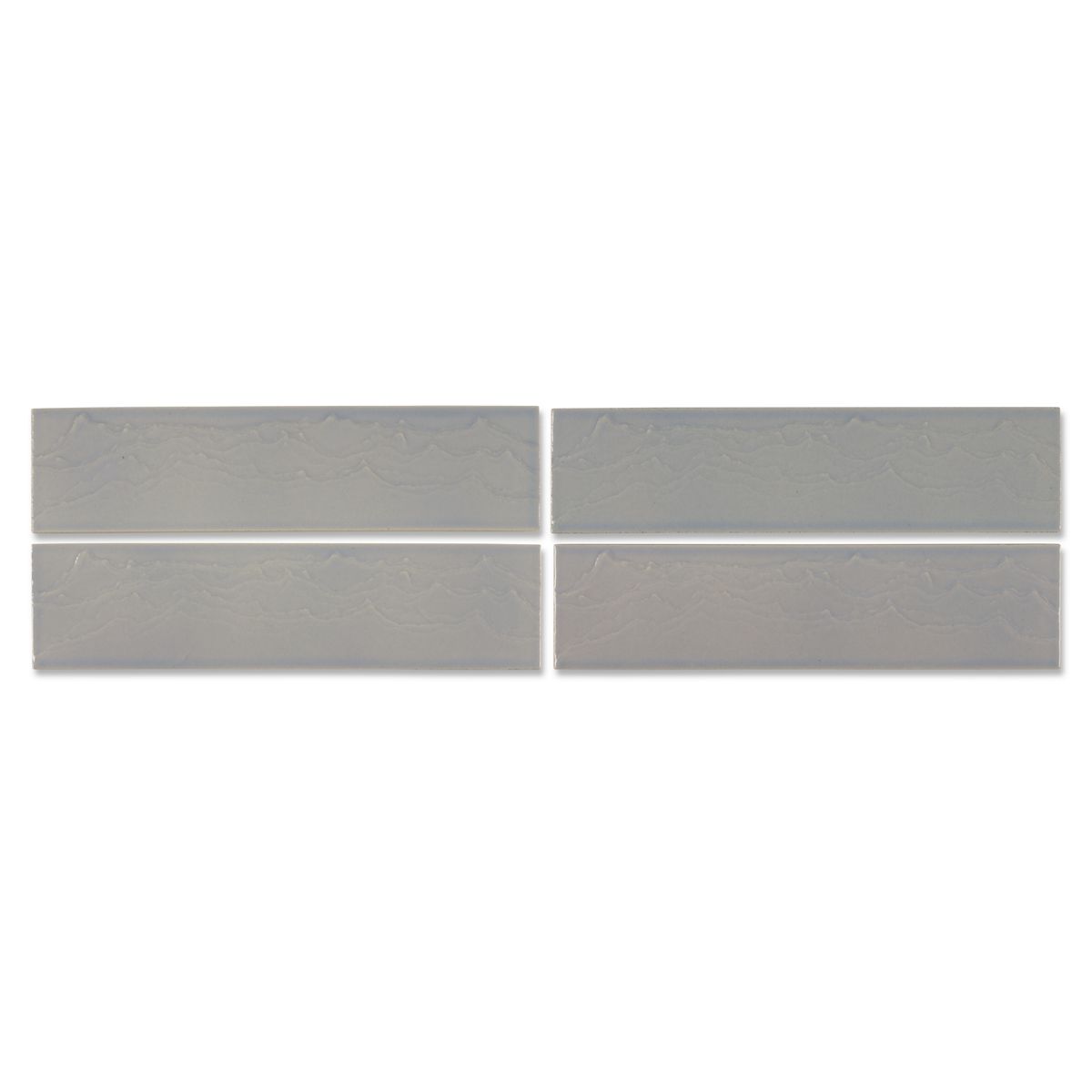 3"x 12" Feature Tile produced by The KOHLER WasteLAB in Light Blue Grey, Qty 18
