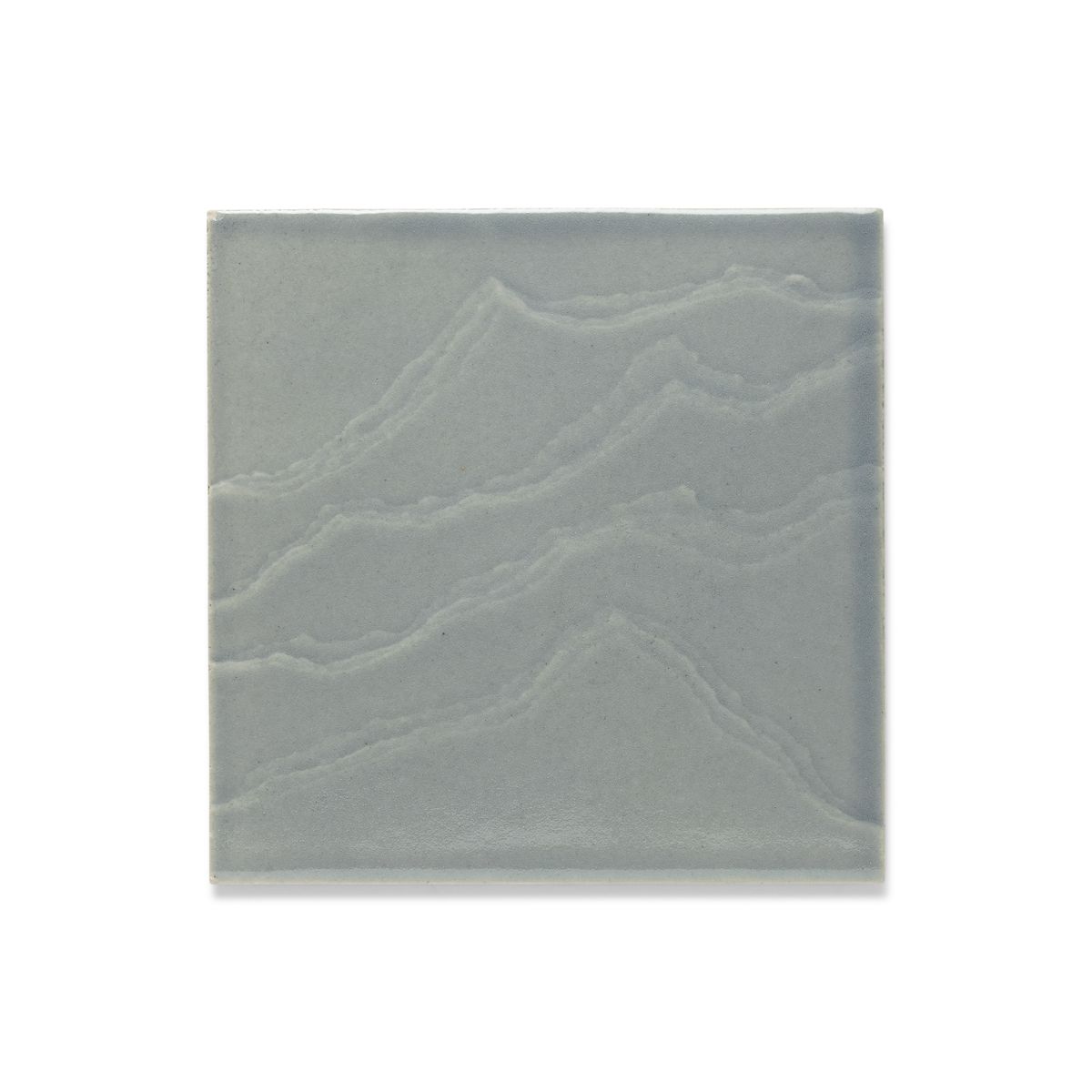 Landshapes by Daniel Arsham 6" x 6" feature tile produced by the KOHLER WasteLAB