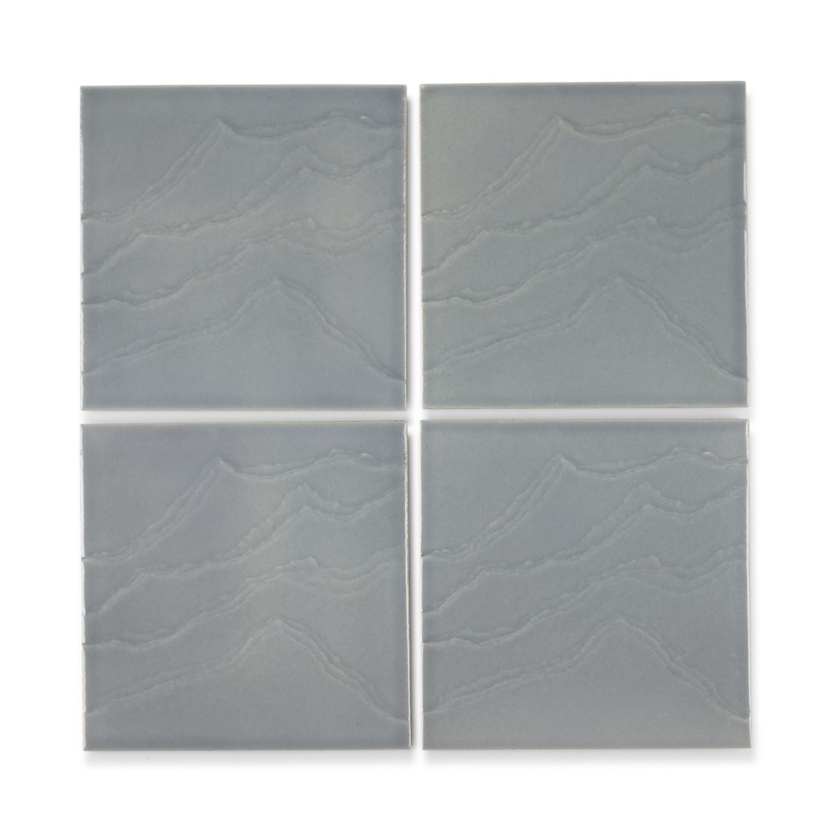 6"x 6" Feature Tile produced by The KOHLER WasteLAB in Light Blue Grey, Qty 18