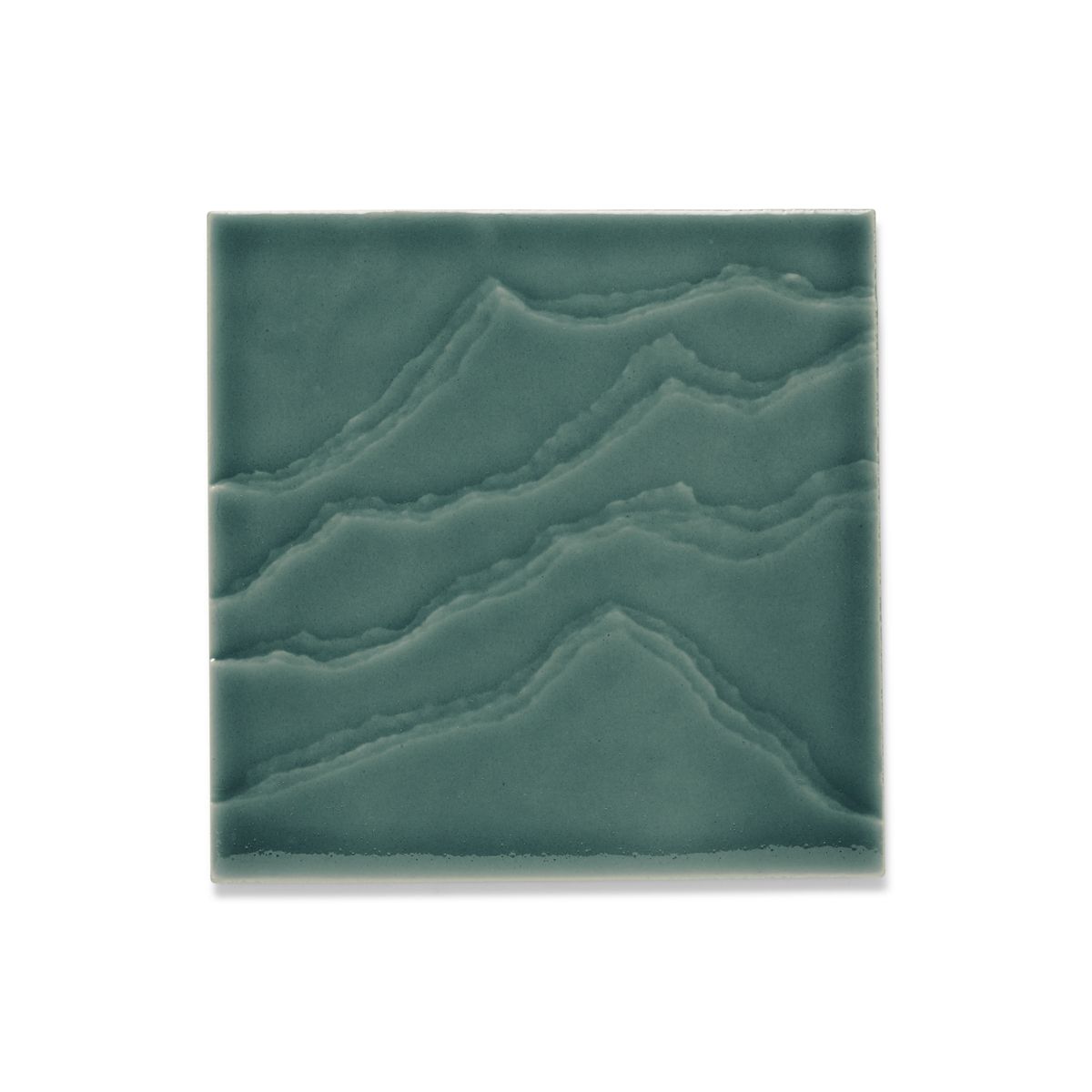 Landshapes by Daniel Arsham 6" x 6" feature tile produced by the KOHLER WasteLAB