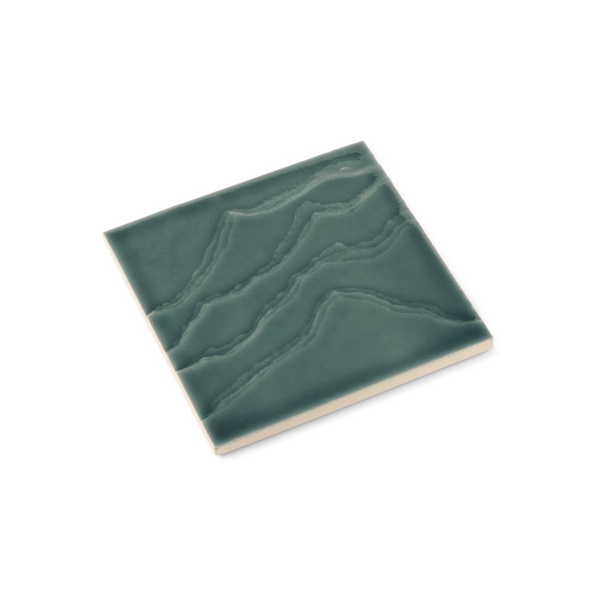 6"x 6" Feature Tile produced by The KOHLER WasteLAB in Deep Teal, Qty 18