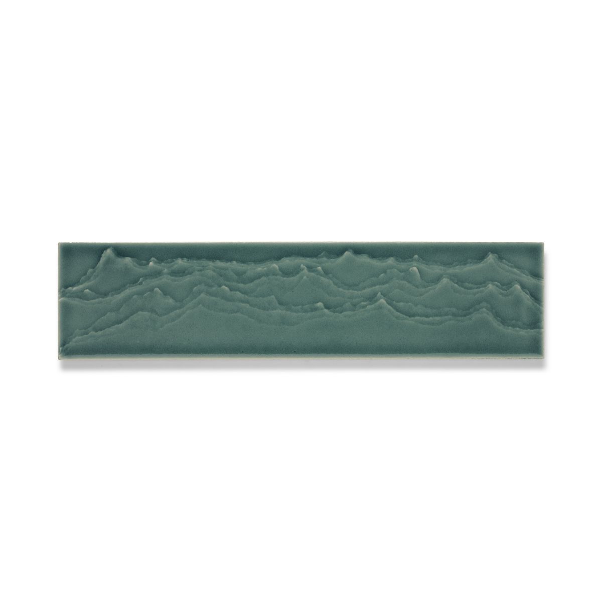 Landshapes by Daniel Arsham 3" x 12" feature tile produced by the KOHLER WasteLAB