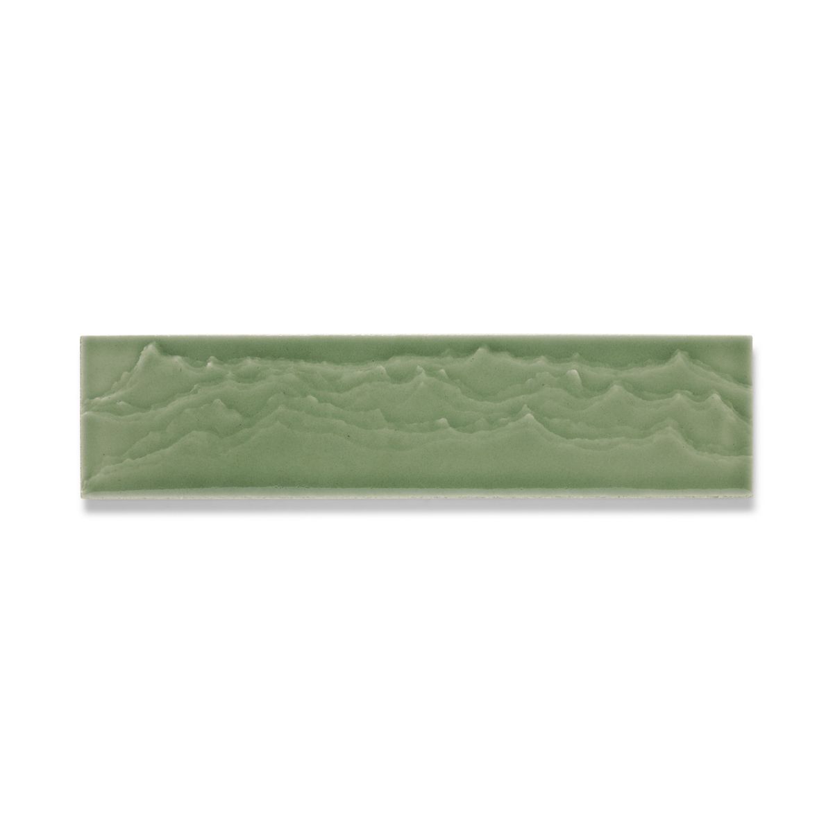 Landshapes by Daniel Arsham 3" x 12" feature tile produced by the KOHLER WasteLAB