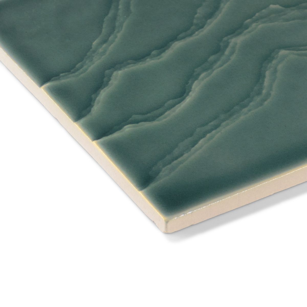 6"x 6" Feature Tile produced by The KOHLER WasteLAB in Deep Teal, Qty 18