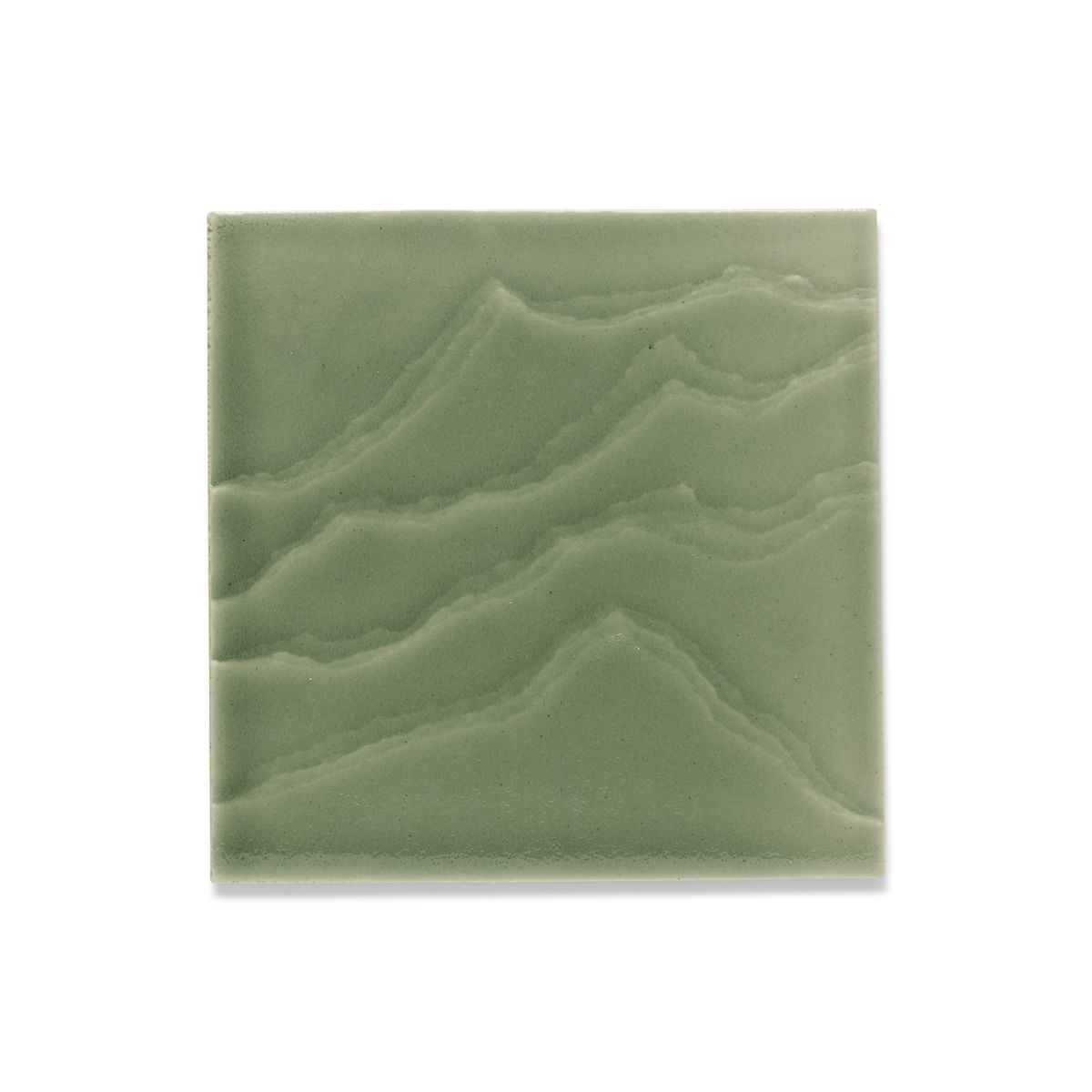 Landshapes by Daniel Arsham 6" x 6" feature tile produced by the KOHLER WasteLAB
