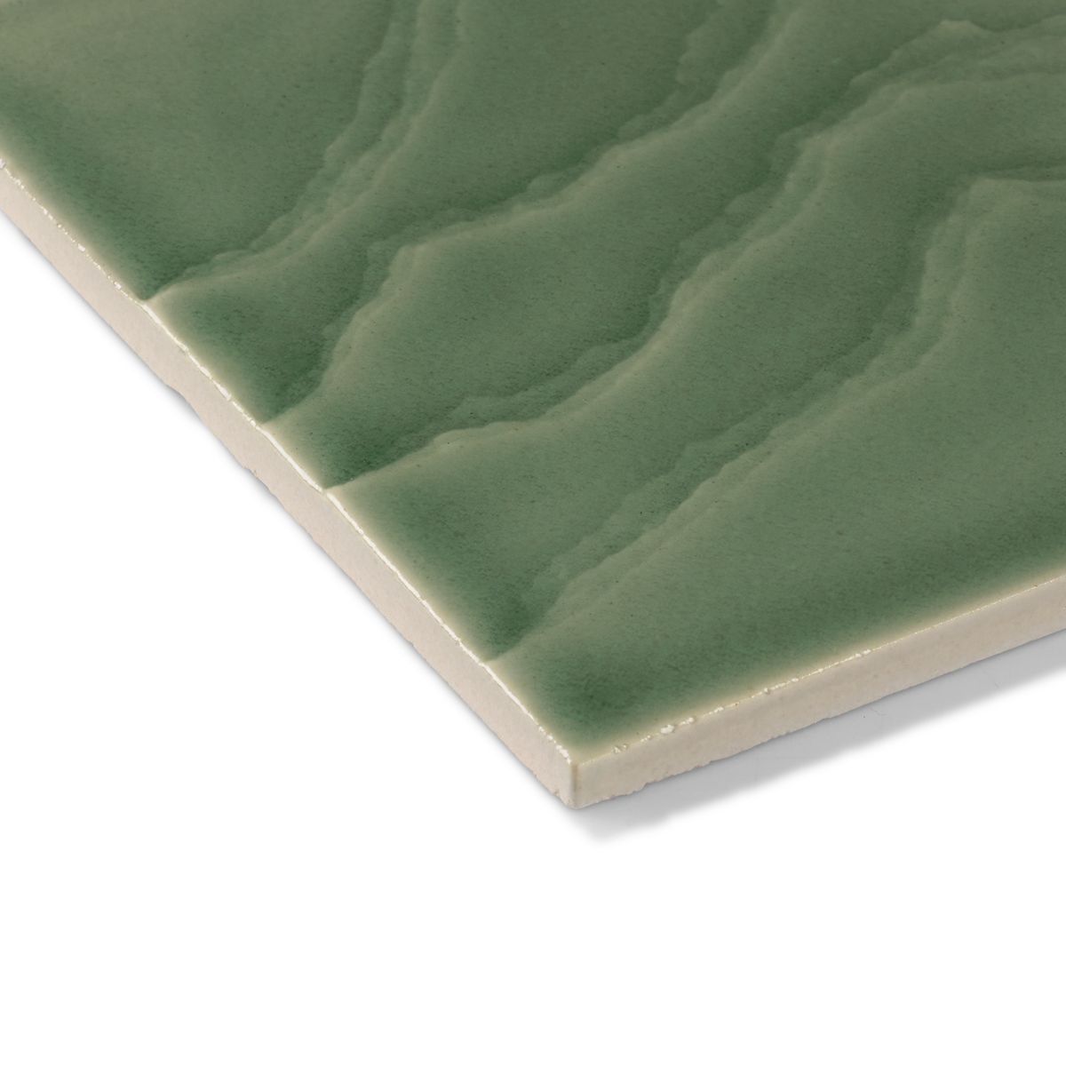 6"x 6" Feature Tile produced by The KOHLER WasteLAB in Dark Celadon, Qty 18