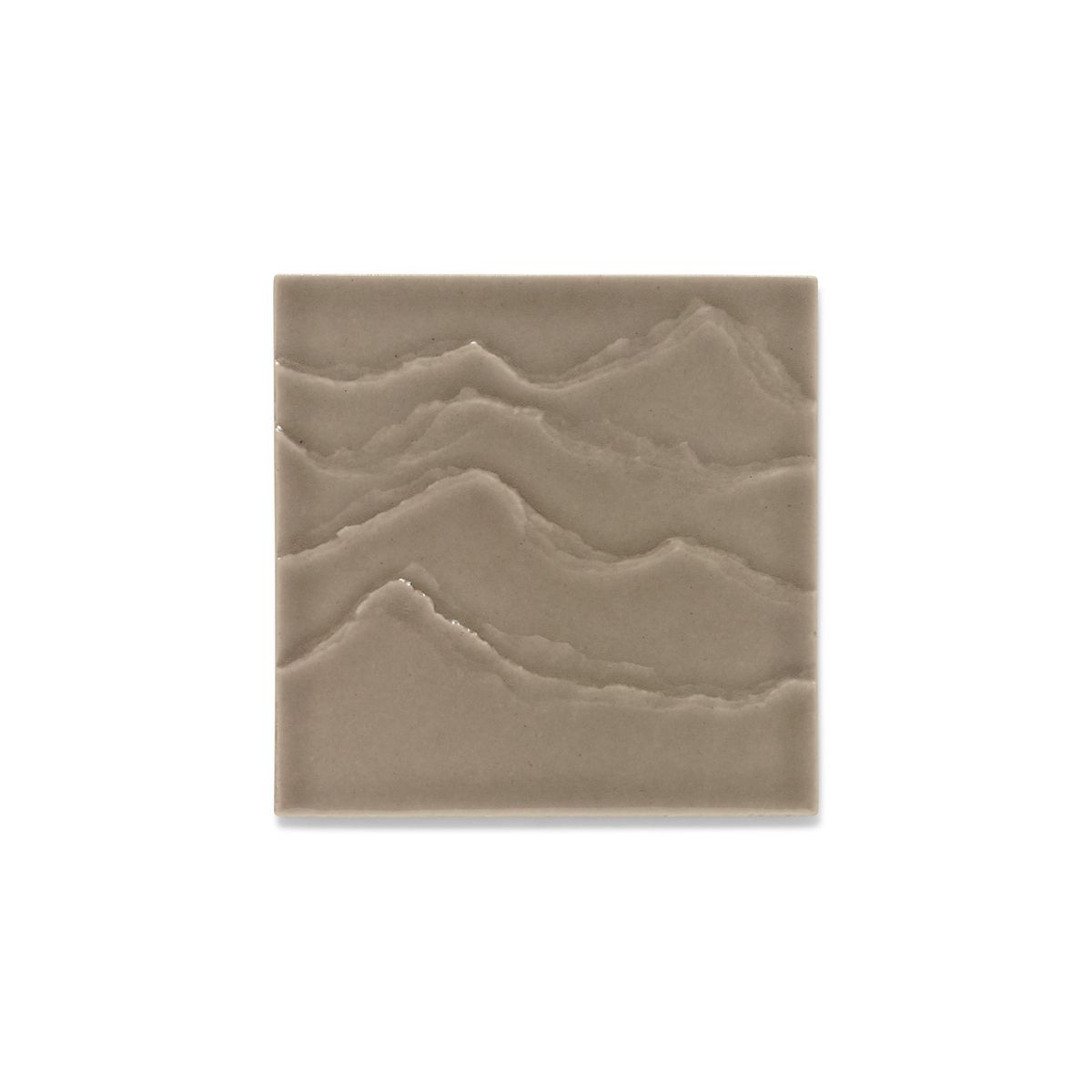 Landshapes by Daniel Arsham 4" x 4" Feature Tile produced by the KOHLER WasteLAB