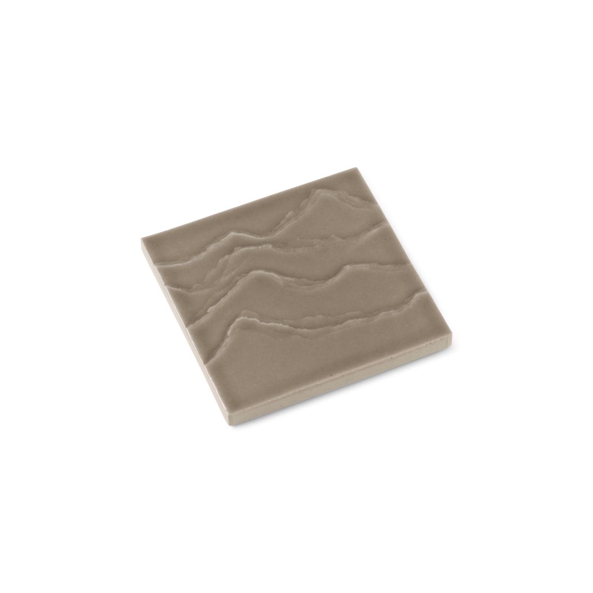 4"x 4" Feature Tile produced by The KOHLER WasteLAB in Warm Grey, Qty 32