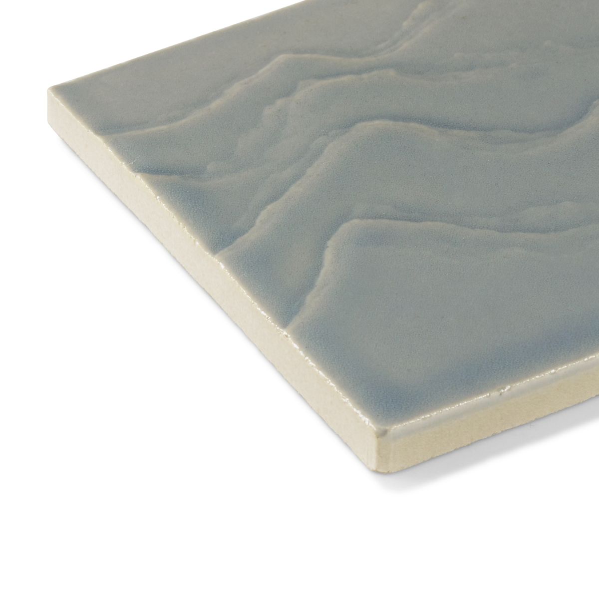 4"x 4" Feature Tile produced by The KOHLER WasteLAB in Light Blue Grey, Qty 32