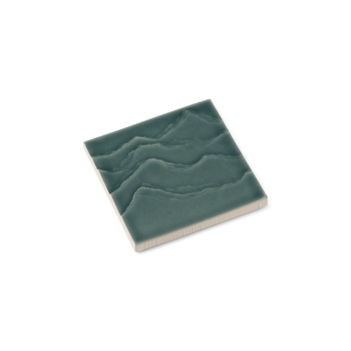 4"x 4" Feature Tile produced by The KOHLER WasteLAB in Deep Teal, Qty 32