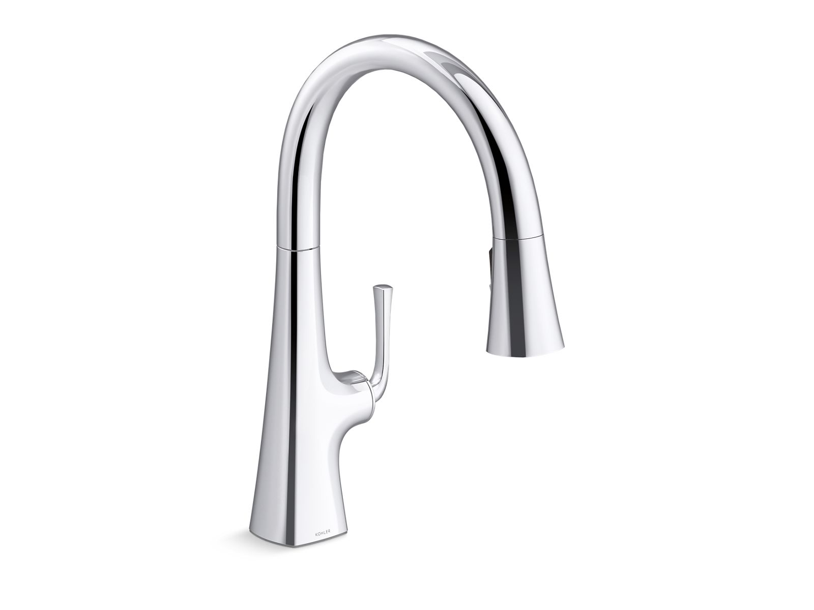 Graze Touchless pull-down kitchen sink faucet with three-function sprayhead