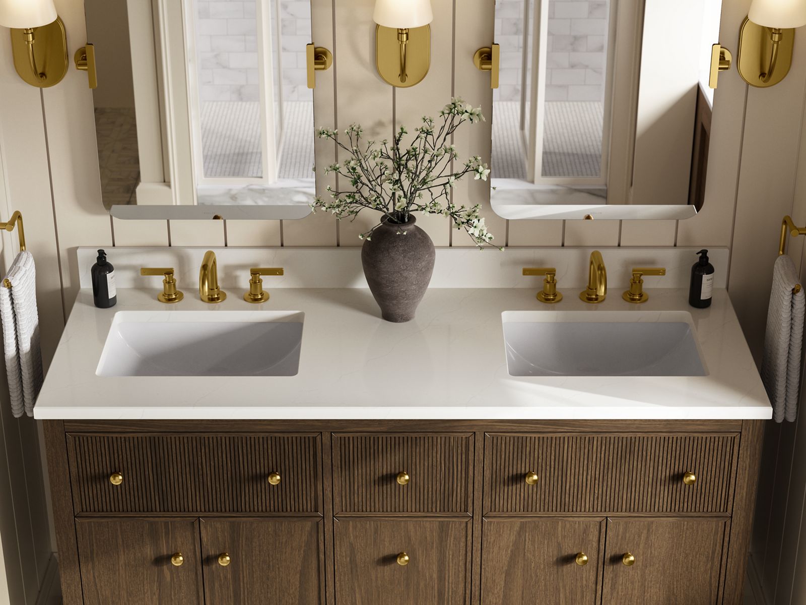 Products in use in close room view